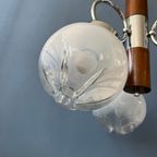 Mazzega Murano Kroonluchter / Space Age Glazen Hanglamp / Mid Century 70S Vintage Plafondlamp thumbnail 10