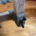 Vintage Industriele Houten Steekwagen Showkar Salontafel thumbnail 12