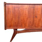 Vintage Dressoir - Mid Century Lowboard - Kast - Wit Hout Bruin - Reliving thumbnail 5