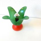 Vintage Van De Heg Tafellamp Glas Lamp Jaren 80 Tulp thumbnail 6