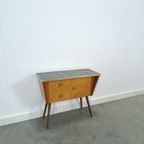 Jaren 50 Kastje Met Lades En Formica Blad Vintage thumbnail 12