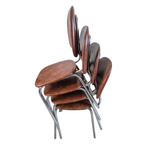 Eetkamerstoelen Vintage Chroom En Kunststof thumbnail 5