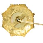 Fifties Vintage Tafellamp Onyx Marmer Messing Acanthus thumbnail 4