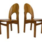 Vintage Set Van Vier Rainer Daumiller Grenen Stoelen Design thumbnail 9
