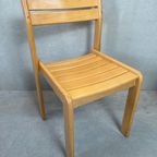 4X 1980’S Beukenhouten Stoelen thumbnail 3