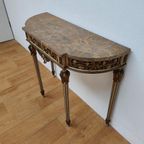 Barok Rococo Wandconsole Sidetable Met Marmer Blad En Spiegel 03 thumbnail 6