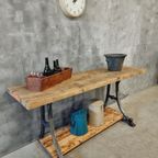 Industriële Tafel Sidetable Keukeneiland Bar 60 X 200 Cm thumbnail 13