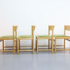 Set Van 4 Vintage Stoelen Pastoe Eiken thumbnail 4