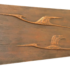 Vintage Wanddecoratie Vogels 'fly' Koper thumbnail 2