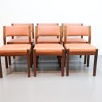 Set Van 6 Vintage Stoelen Het Spectrum Wengé Se79 thumbnail 2