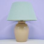 Taupe Tafellamp Groene Lampenkap thumbnail 3