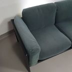 Two-seat Sofa “bastiano” From Afra & Tobia Scarpa For Gavina, Italy 60s. Black Solid Wood Frame A thumbnail 14