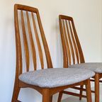 Zes Deens Vintage Houten Eetkamerstoelen Koefoed Hornslet thumbnail 4