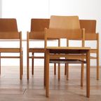 Vintage Design Houten Stoelen Met Plaats Voor Je Tijdschrift thumbnail 13