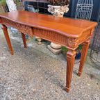 Klassieke Mahonie Houten Sidetable, Wandtafel, Console thumbnail 3