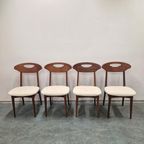 4 Vintage Eetkamerstoelen Deense Stoelen Vintage Stoelen thumbnail 2