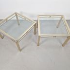 Set 2 Vintage Salontafel Chroom Messing Fratelli Orsenigo 70 thumbnail 6
