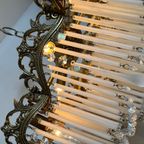 Vintage Art Nouveau Stijl Kroonluchter Teardrops Staafjes thumbnail 9