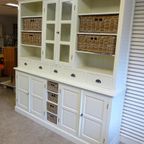 Grote Oude Buffet Vitrine School Museum Winkel Kast thumbnail 20