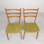 2 Vintage Stoelen Met Skai Beklede Zitting, Jaren 50 thumbnail 7