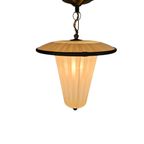Hanglamp - Messing - Koper - Lantaarnlamp - Jaren 50 thumbnail 7