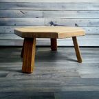 Vintage Eiken Brutalist Coffee Table / Salontafel thumbnail 6