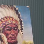 Vintage Belgisch Reclamekarton Voor Indian Cocoa Drink thumbnail 2