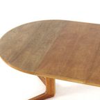 Bernhard Pedersn And Son Eiken Ronde 2x Verlengbare Eettafel Tafel Vintage 'bogvad' Deens Design thumbnail 20