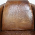Set Van 2 Unieke En Comfortabele Bruine Rundleren Aviator Design Fauteuils/ Armchairs thumbnail 13
