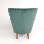 Artifort Fauteuil Groen | Zeegroene Ribstof Theo Ruth Zetel thumbnail 5