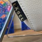 Don Label Fauteuil Creme Kleurig Leer thumbnail 2