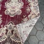 Rood Vintage Xl Yuruk Vloerkleed 186 X 287 Cm, 1970'S thumbnail 5