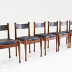 Bernini Vintage Italiaanse Eetkamer Stoelen Van Silvio Coppola, Set Van 6 thumbnail 9
