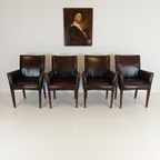 Prachtige Eetkamerstoelen Van Schapenleer (Set Van 4 Stoelen) thumbnail 2