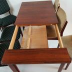 Vintage Eettafel Uitschuifbaar 7 Stoelen thumbnail 15