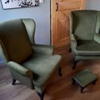 Duo Parker Knoll Oorstoelen Met Voetbankje thumbnail 2