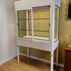 Vintage Vitrinekast Dokterskast Medicijnkast Kast Vitrine B thumbnail 18
