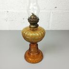 Antieke Glazen Olielamp L&B thumbnail 2