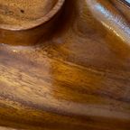 Mid Century Teak Houten Serveerschaal thumbnail 6