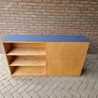 Vintage Schoolkast Room Divider Boekenkast thumbnail 6