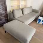 Design on Stock 2,5-zits Bank, 1-arm (links) + Poof + Rugkussens thumbnail 3