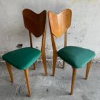 Heart Model Chairs René-Jean Caillette, France, 1950S, Set Of 6 thumbnail 14