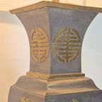 Set 2 Vintage Tafellamp Tin Messing ’60 Mid Century Japandi thumbnail 9