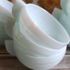Franse Vintage Opaline Koffiekopjes (set Van 9), Jaren '30, Art Deco, Duck Egg Blue thumbnail 5