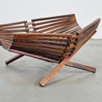 Vintage Deense Palissander Fruitschaal Mand ‘60 Mid-century thumbnail 3