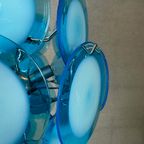 Vintage Design Blue/White Chandelier Murano thumbnail 10