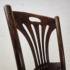 Antieke Art Nouveau Weense Jakob En Josef Kohn Stoel (thonet Stijl) Antique Webbing Chair thumbnail 13