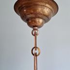Paar Prismatische Glazen Hangers Van Holophane, 1920-30 thumbnail 17