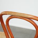 Super Charmante Set Van 4 Rode Vintage Thonet Design Bistrostoelen. thumbnail 14