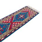 Vintage Handgeknoopt Perzisch Tapijt Xl Loper Kairouan 350 Cm Turquoise thumbnail 5